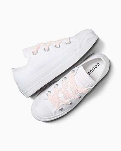 White / Pink Converse Chuck Taylor All Star Lift Women Platform Shoes UK | C-01842979