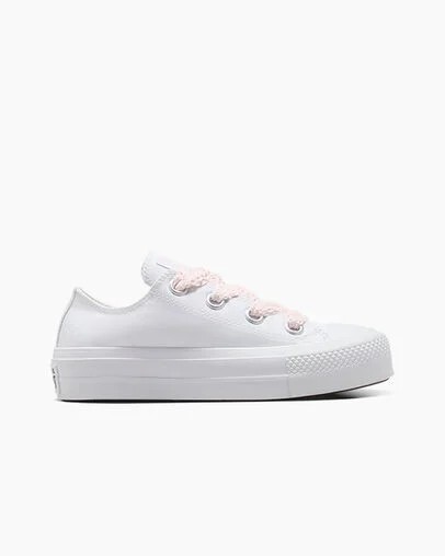 White / Pink Converse Chuck Taylor All Star Lift Women Platform Shoes UK | C-19025839