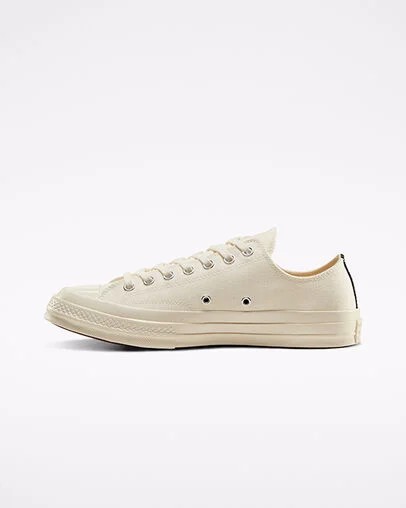 White / Red Converse Converse x PLAY Comme des Garçons Chuck 70 Men Sneakers UK | C-95164729