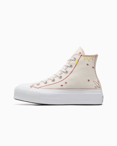 Yellow Converse Chuck Taylor All Star Lift Women Platform Shoes UK | C-65147809