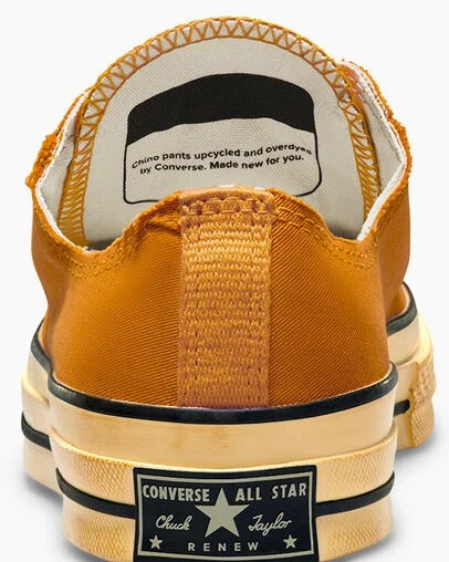 Yellow / Black Converse Chuck 70 Upcycled Women Tennis Shoes UK | C-37218609